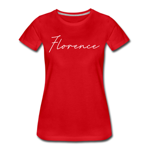 Florence Cursive Women's T-Shirt - red