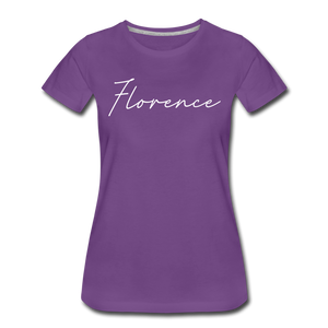 Florence Cursive Women's T-Shirt - purple