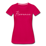 Florence Cursive Women's T-Shirt - dark pink