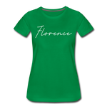 Florence Cursive Women's T-Shirt - kelly green