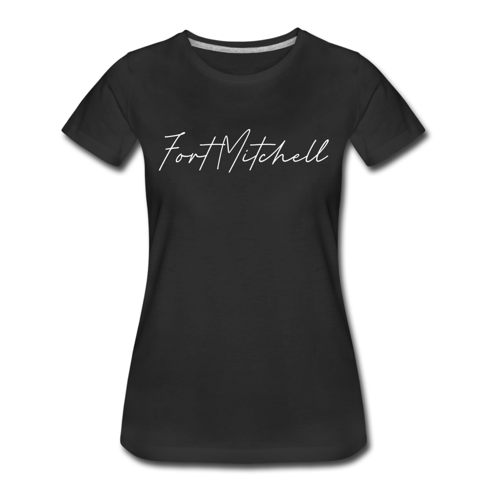 Fort Mitchell Cursive Women's T-Shirt - black