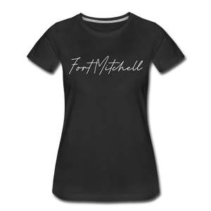 Fort Mitchell Cursive Women's T-Shirt - black