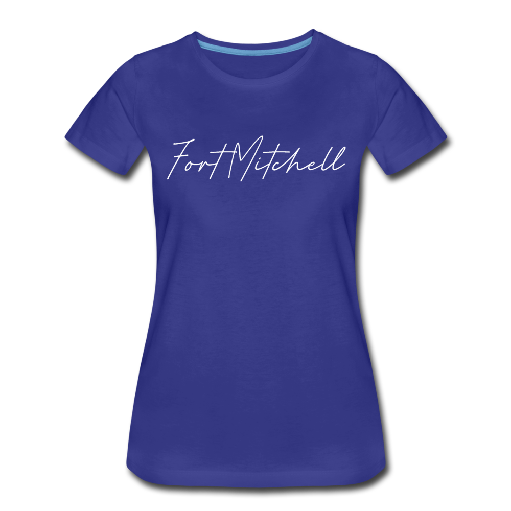 Fort Mitchell Cursive Women's T-Shirt - royal blue