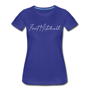 Fort Mitchell Cursive Women's T-Shirt - royal blue