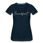 Frankfort Cursive Women's T-Shirt - deep navy