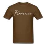 Florence Cursive T-Shirt - brown