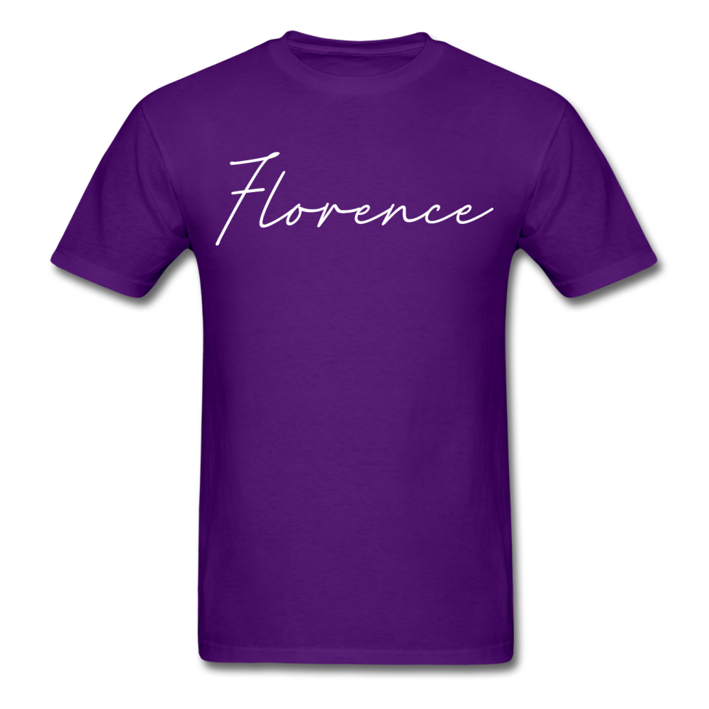 Florence Cursive T-Shirt - purple