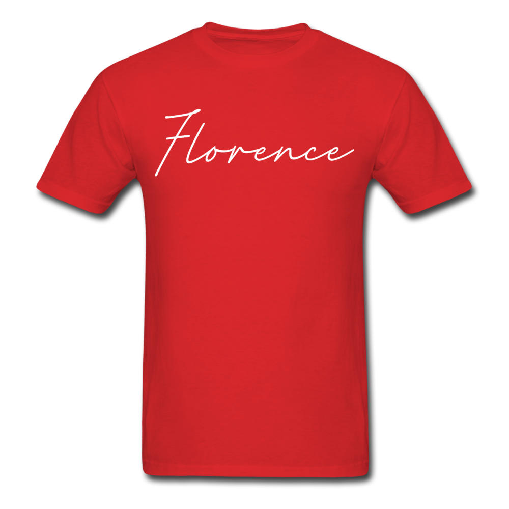 Florence Cursive T-Shirt - red