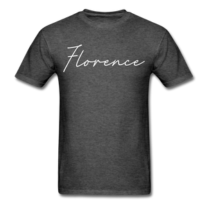 Florence Cursive T-Shirt - heather black