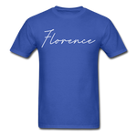 Florence Cursive T-Shirt - royal blue