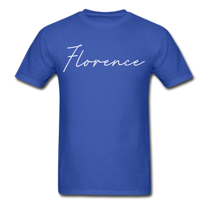 Florence Cursive T-Shirt - royal blue