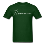 Florence Cursive T-Shirt - forest green