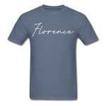 Florence Cursive T-Shirt - denim