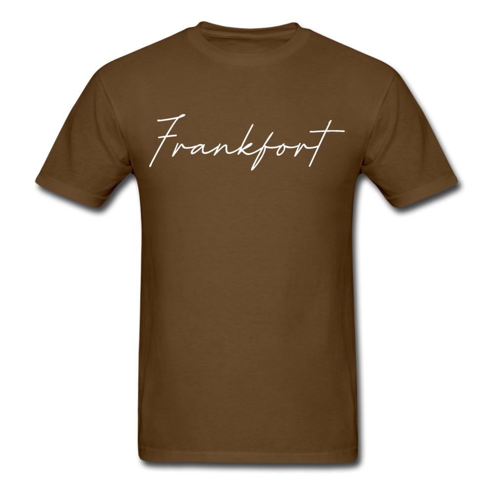 Frankfort Cursive T-Shirt - brown