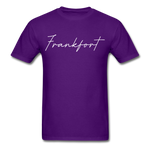 Frankfort Cursive T-Shirt - purple