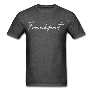 Frankfort Cursive T-Shirt - heather black