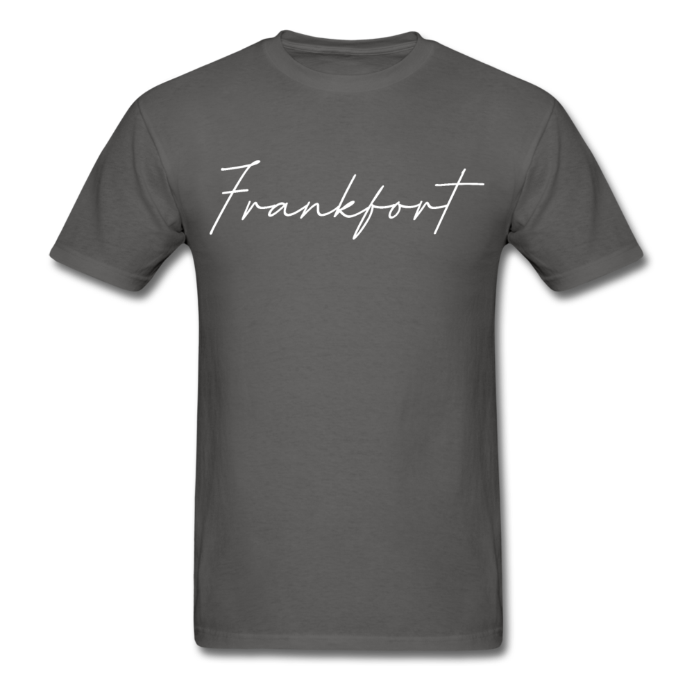 Frankfort Cursive T-Shirt - charcoal