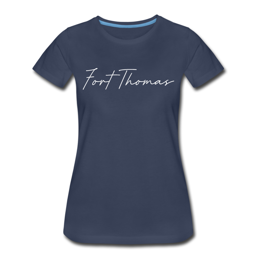 Fort Thomas Cursive Women's T-Shirt - navy