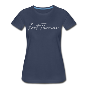 Fort Thomas Cursive Women's T-Shirt - navy