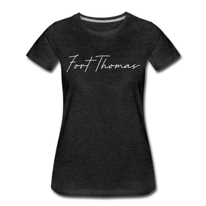 Fort Thomas Cursive Women's T-Shirt - charcoal gray