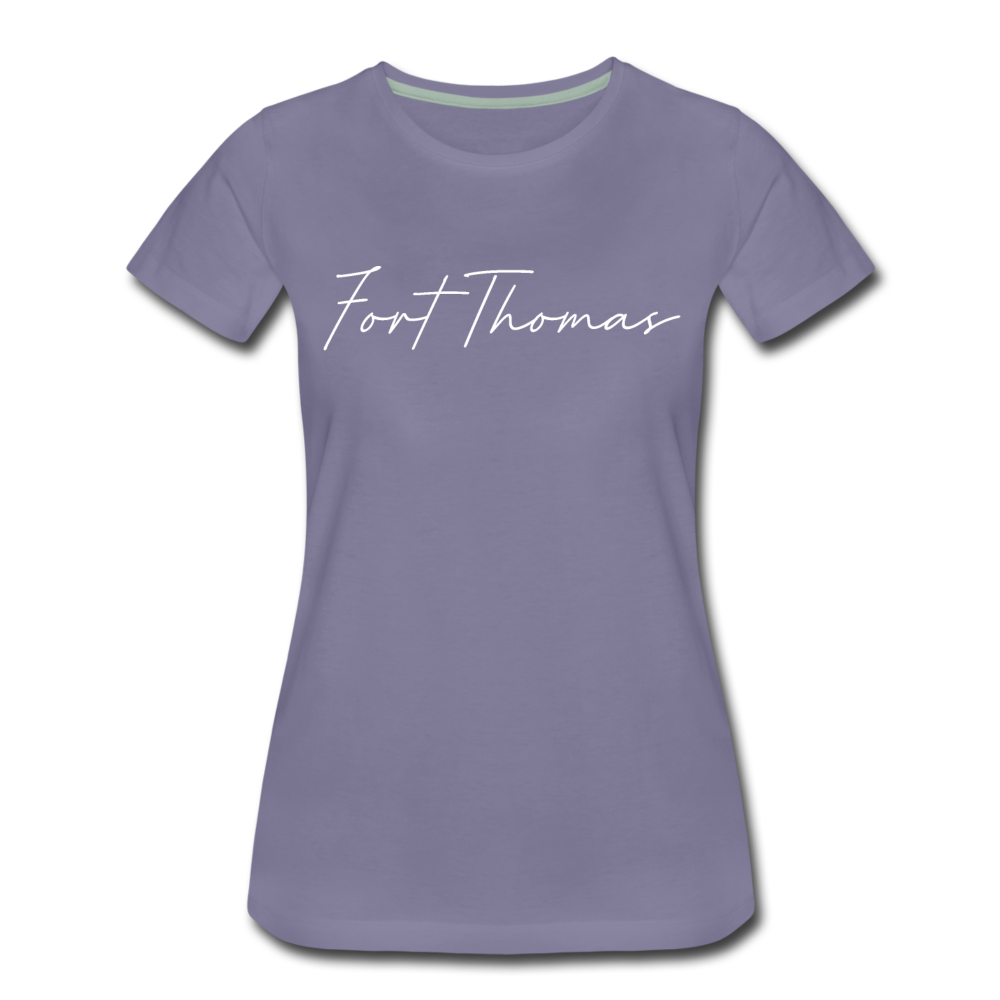 Fort Thomas Cursive Women's T-Shirt - washed violet