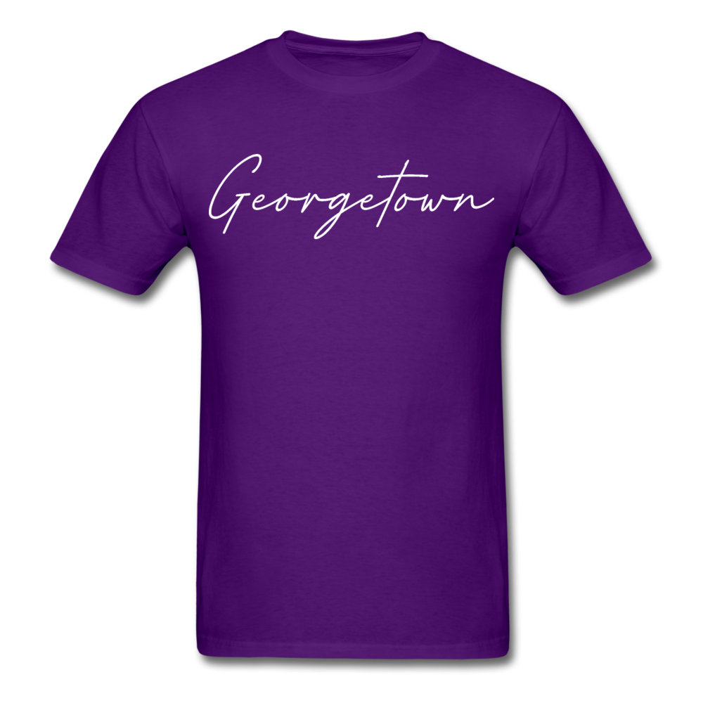 Georgetown Cursive T-Shirt - purple