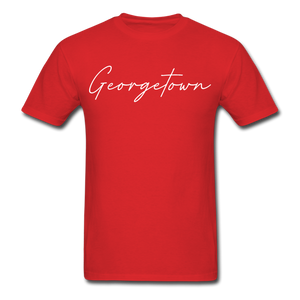 Georgetown Cursive T-Shirt - red
