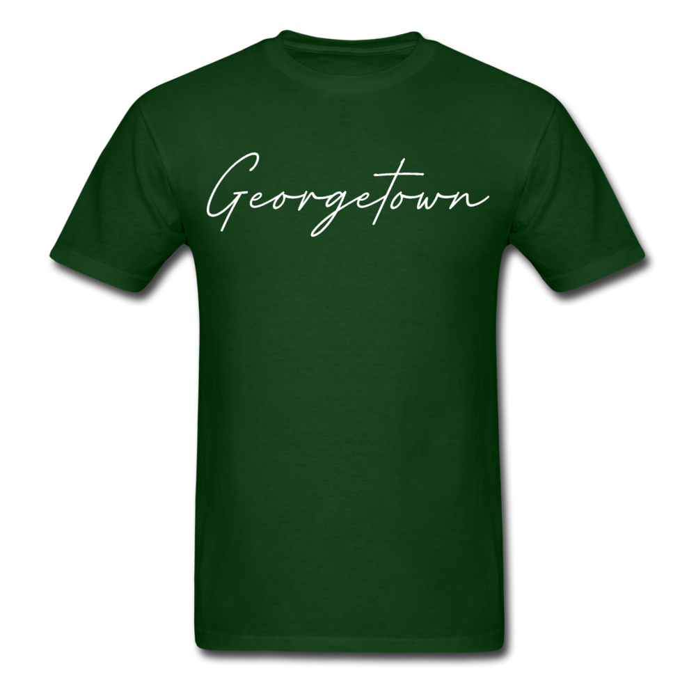 Georgetown Cursive T-Shirt - forest green
