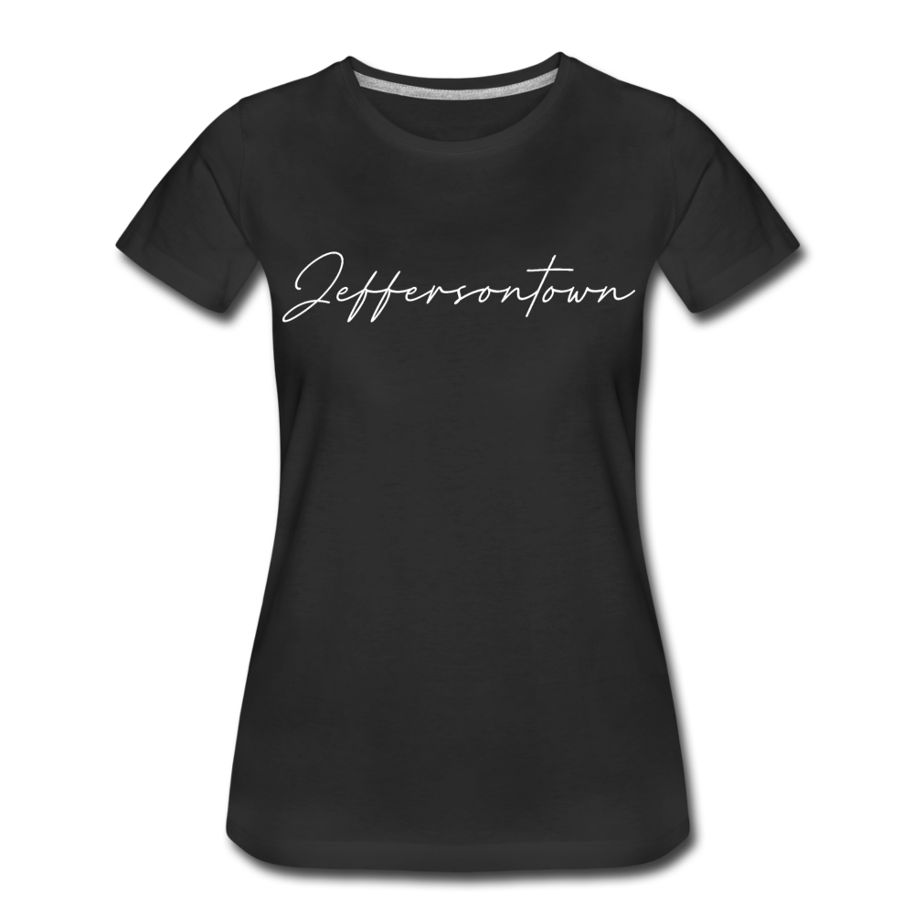 Jeffersontown Cursive Women's T-Shirt - black