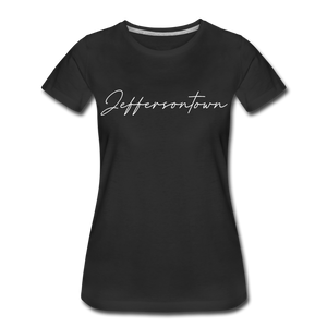 Jeffersontown Cursive Women's T-Shirt - black