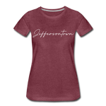 Jeffersontown Cursive Women's T-Shirt - heather burgundy