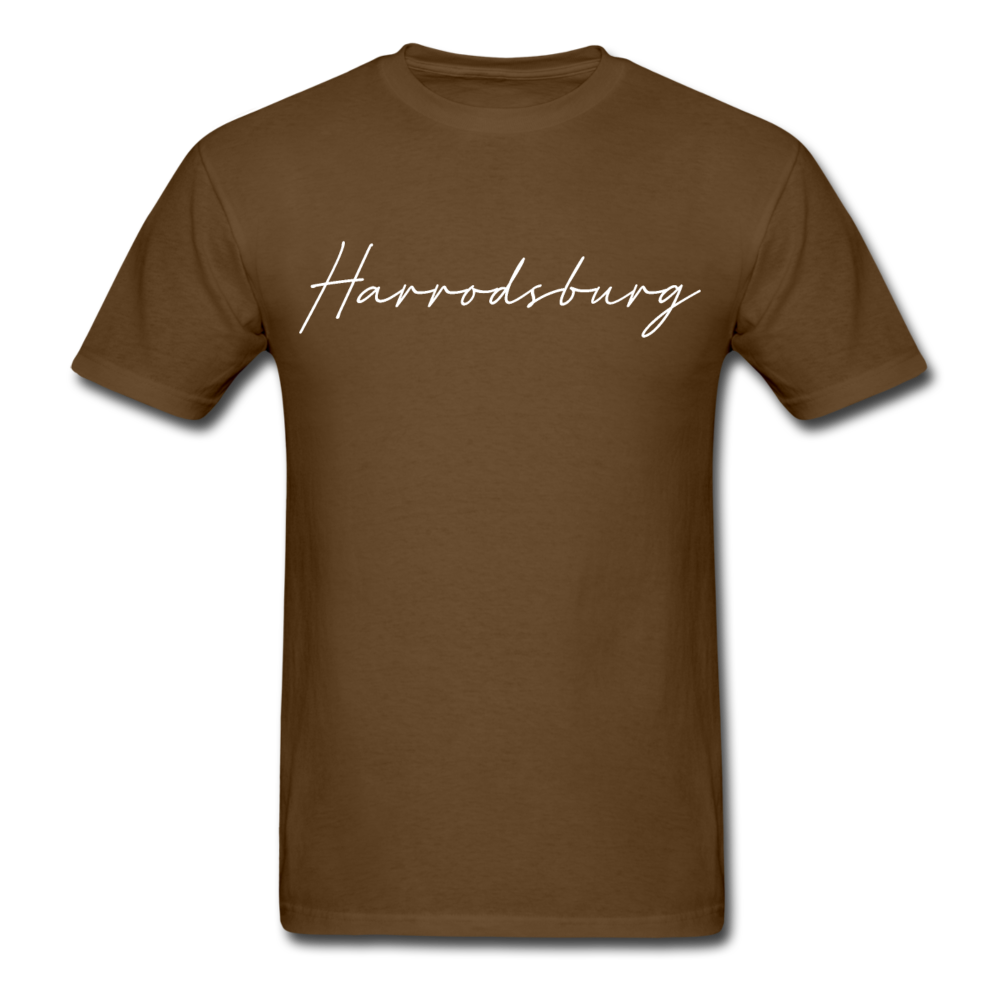 Harrodsburg Cursive T-Shirt - brown