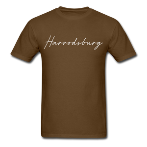 Harrodsburg Cursive T-Shirt - brown