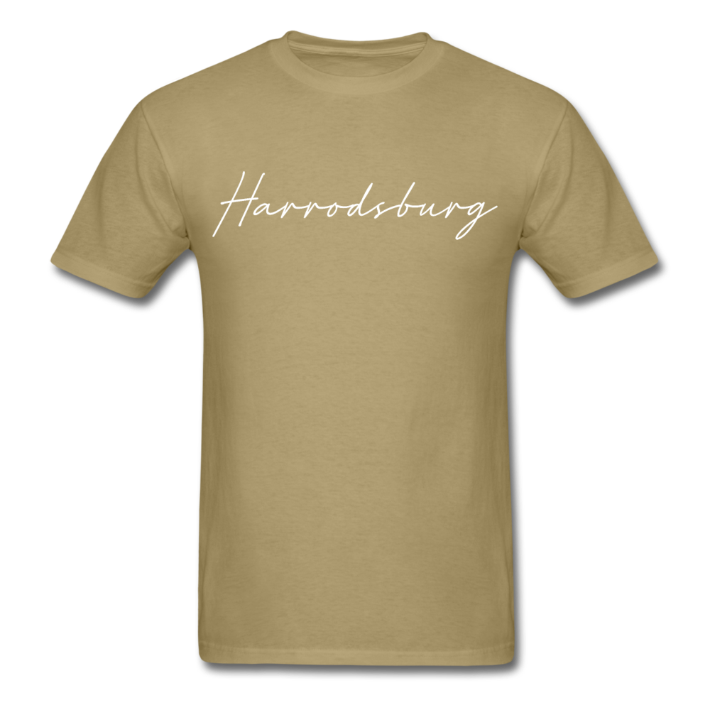 Harrodsburg Cursive T-Shirt - khaki