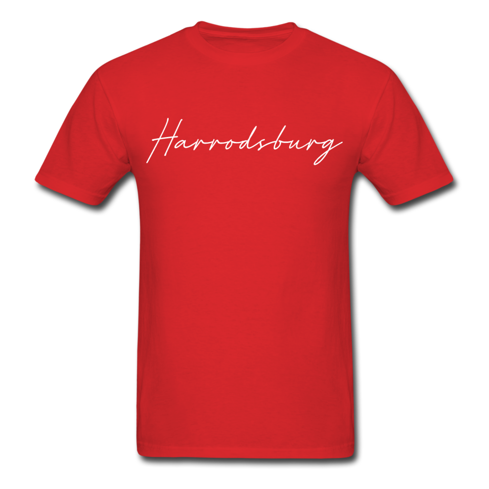 Harrodsburg Cursive T-Shirt - red