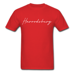 Harrodsburg Cursive T-Shirt - red