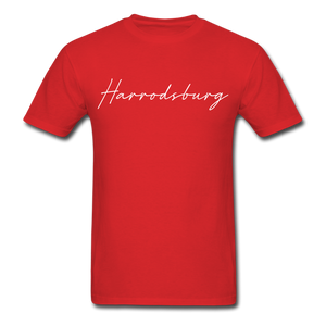 Harrodsburg Cursive T-Shirt - red