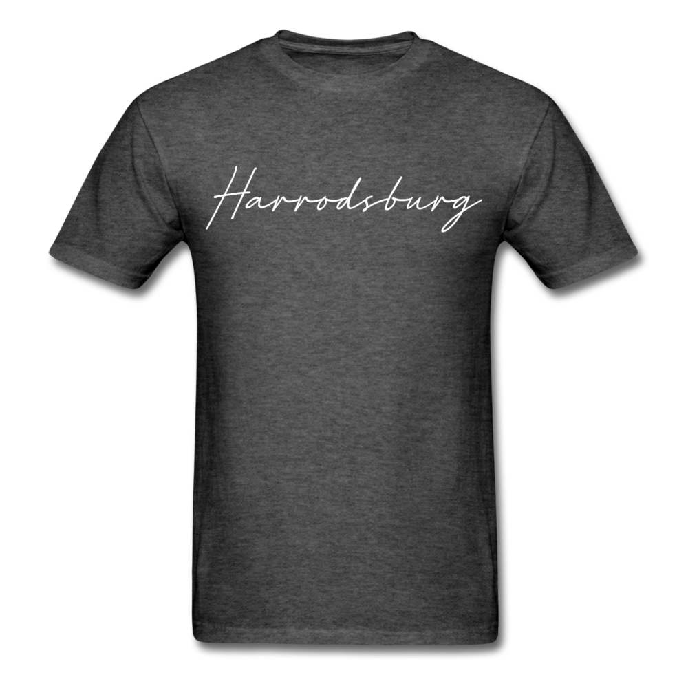 Harrodsburg Cursive T-Shirt - heather black