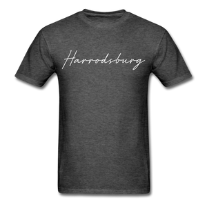 Harrodsburg Cursive T-Shirt - heather black