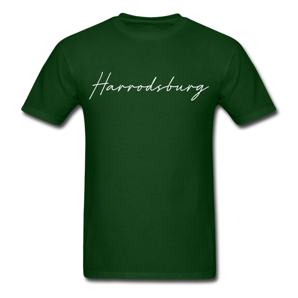 Harrodsburg Cursive T-Shirt - forest green