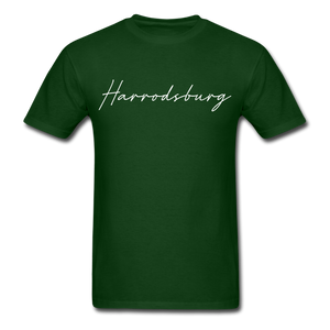 Harrodsburg Cursive T-Shirt - forest green