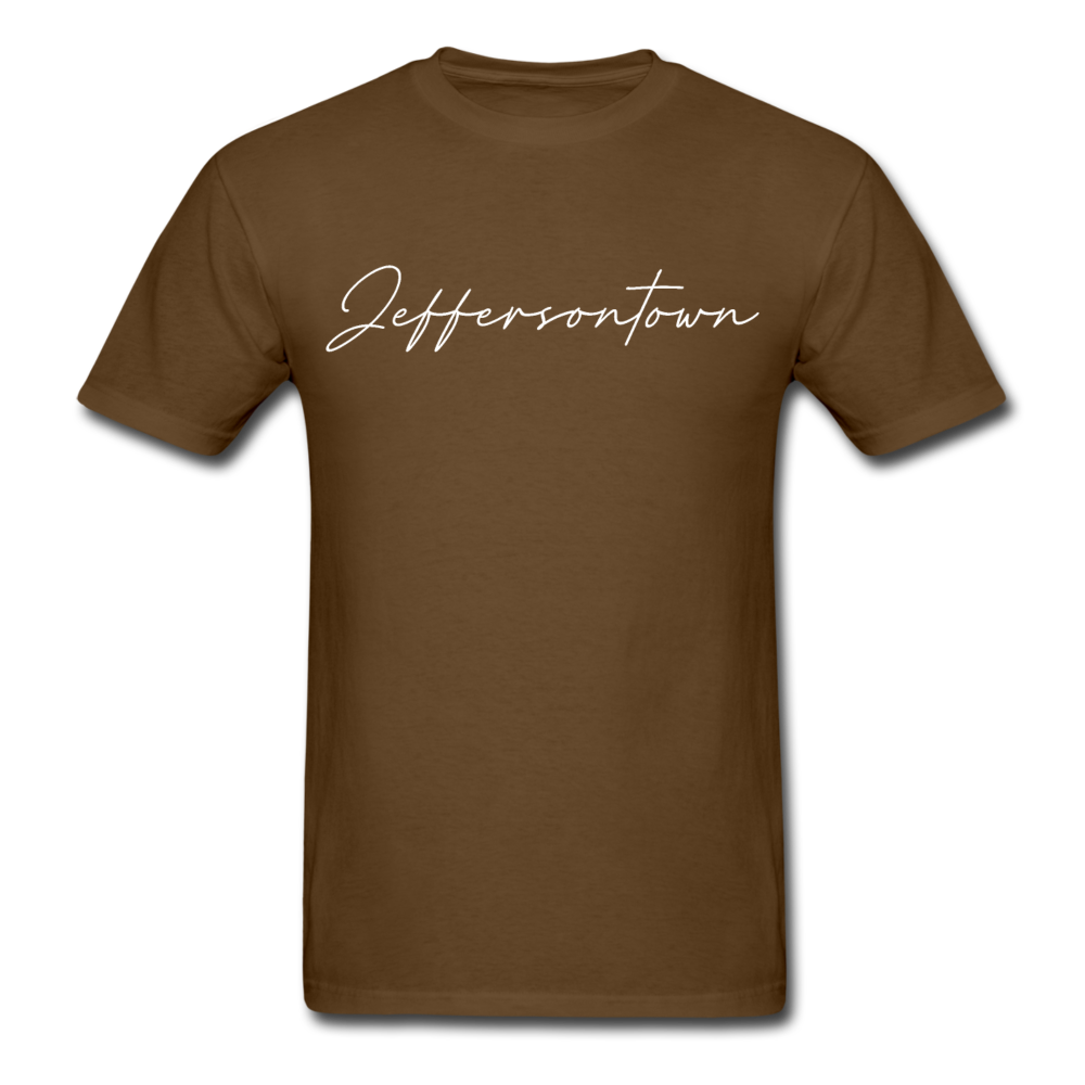 Jeffersontown Cursive T-Shirt - brown