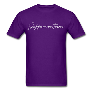 Jeffersontown Cursive T-Shirt - purple