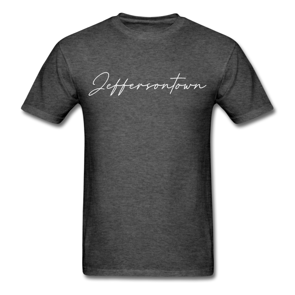 Jeffersontown Cursive T-Shirt - heather black