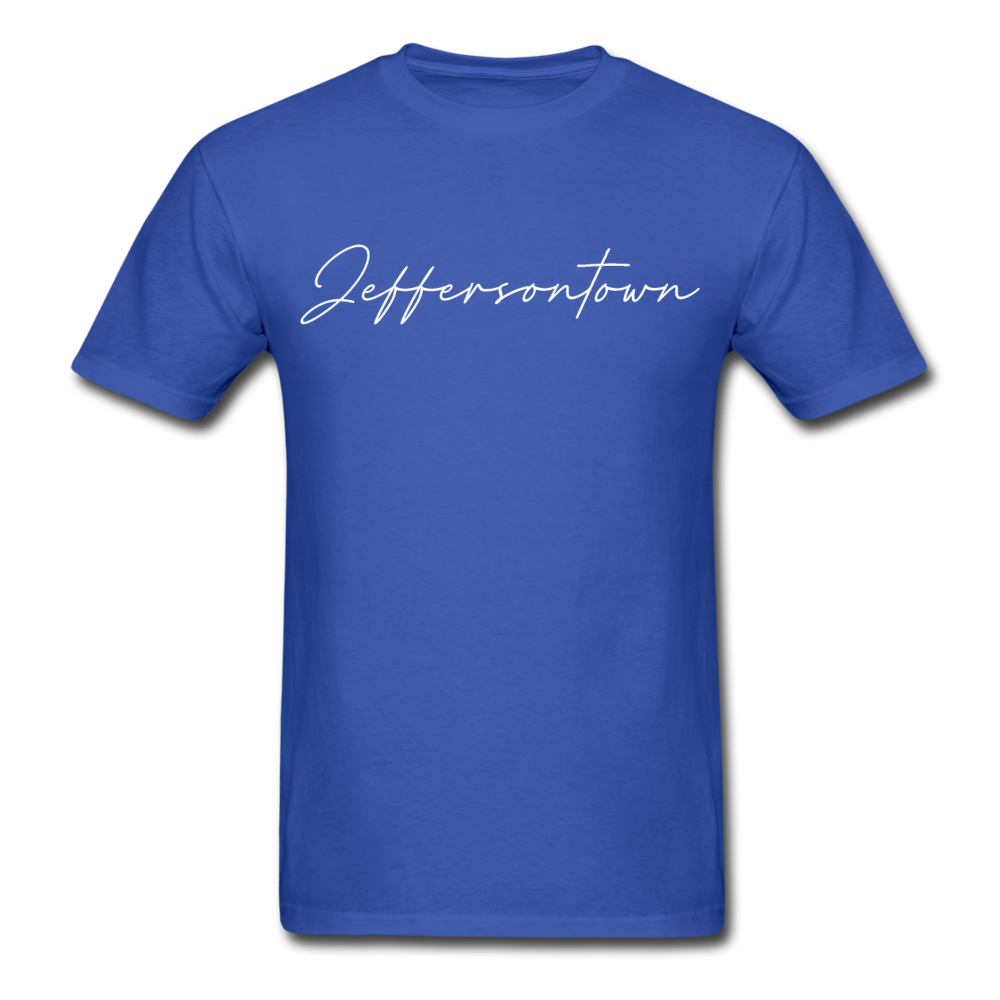 Jeffersontown Cursive T-Shirt - royal blue