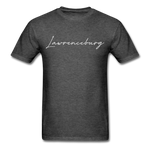 Lawrenceburg Cursive T-Shirt - heather black