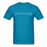 Lawrenceburg Cursive T-Shirt - turquoise