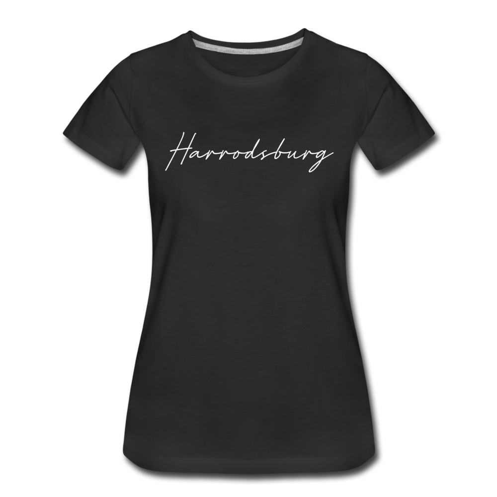 Harrodsburg Cursive Women's T-Shirt - black