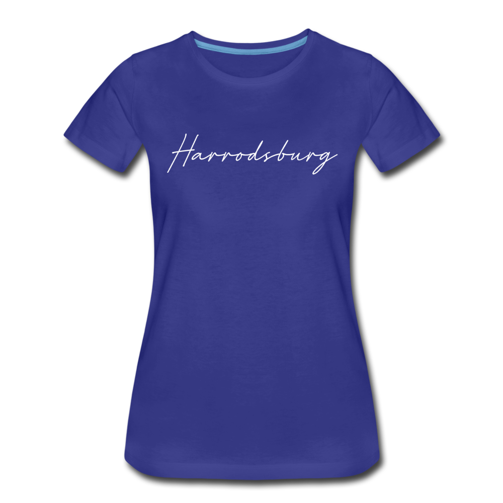 Harrodsburg Cursive Women's T-Shirt - royal blue