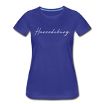 Harrodsburg Cursive Women's T-Shirt - royal blue